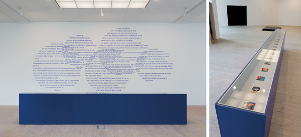 En håndfuld mørke (2013) er en installation bestående af 15 små fremtidsvævninger i montre udstillet sammen med tekstmontage malet på væg. Montagen er lavet ud fra Phillip K. Dicks novellesamling “En håndfuld mørke”.