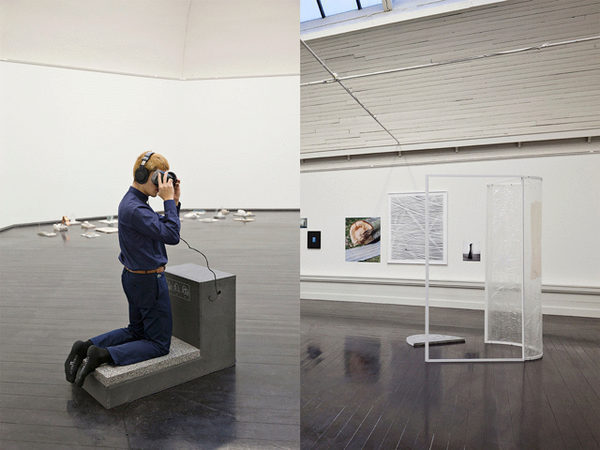 'Mind Upoading – A Ritual' og installationen 'Freshmatic Max I-II'. Foto fra KE16: Laura Stamer.